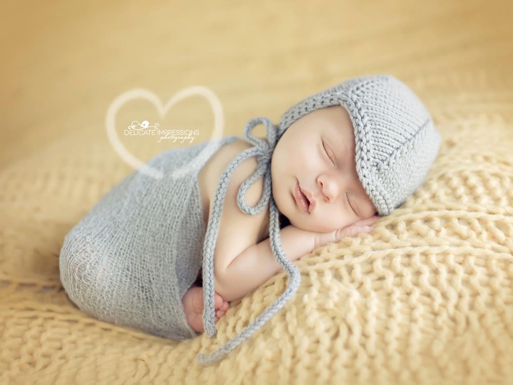-- Norwegian Aviator Newborn Photography Prop Baby Hat